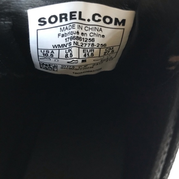 Sorel Addington Chelsea Waterproof Chunky Lugged Block Heel Boots Sz 10.5 - Picture 7 of 7